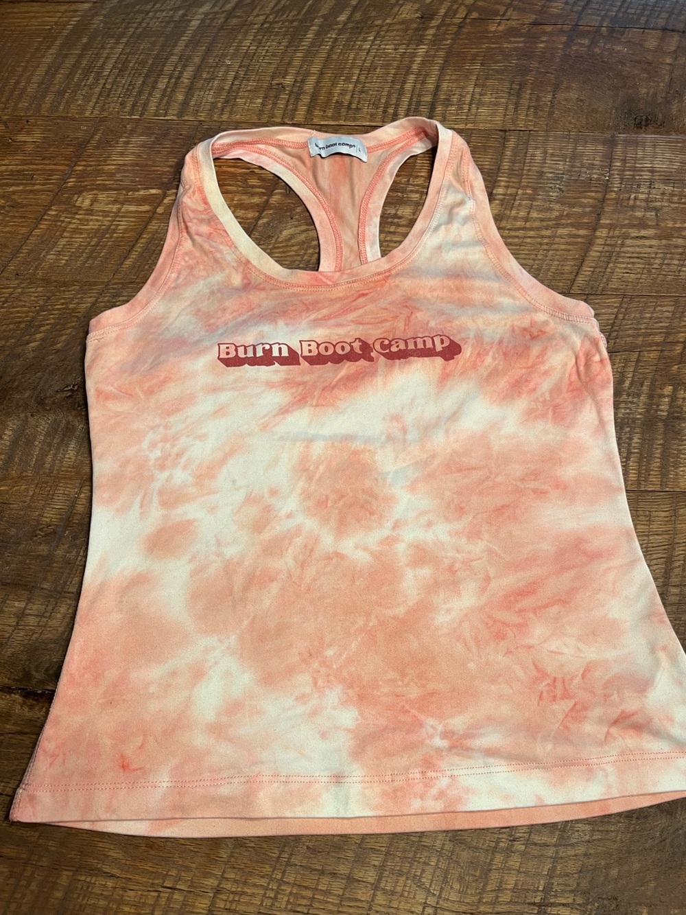 Women’s Peach Burn Boot Camp Tie-Dye Racerback Tank Top